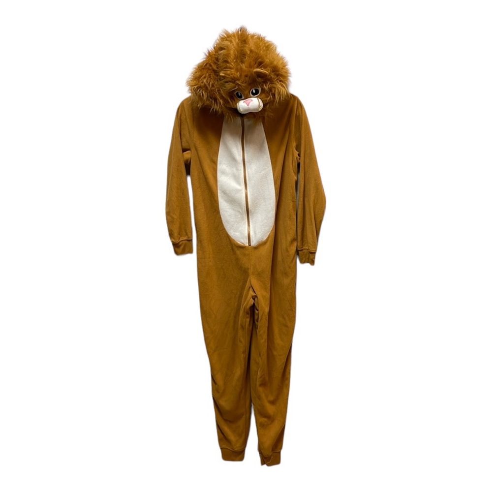 Lion Fleece Hoodie Onesie Sz Small